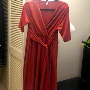 Mother Bee Maternity Midi Dress